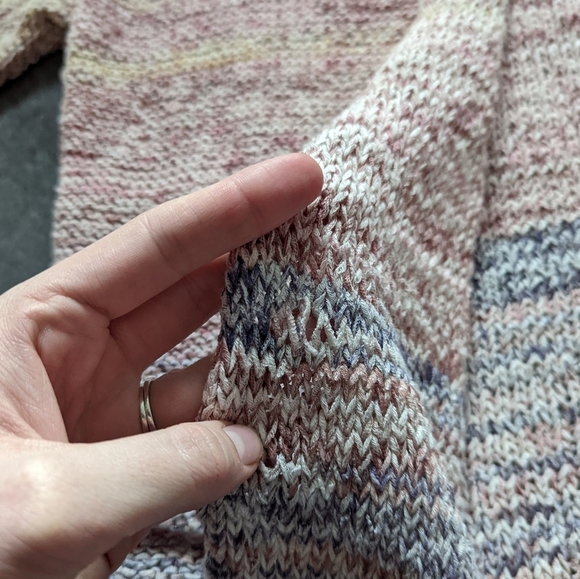 Zadig and Voltaire oversized pastel multicolored loose knit open front cardigan - Picture 5 of 15